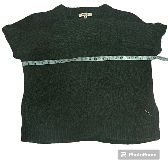 Madewell Charley Sweater | 30% Alpaca | Green | Size XS - Picture 7 of 13